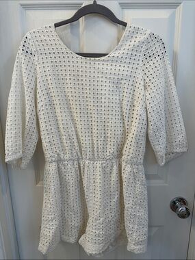 Lilka by Anthropologie White Eyelet Romper